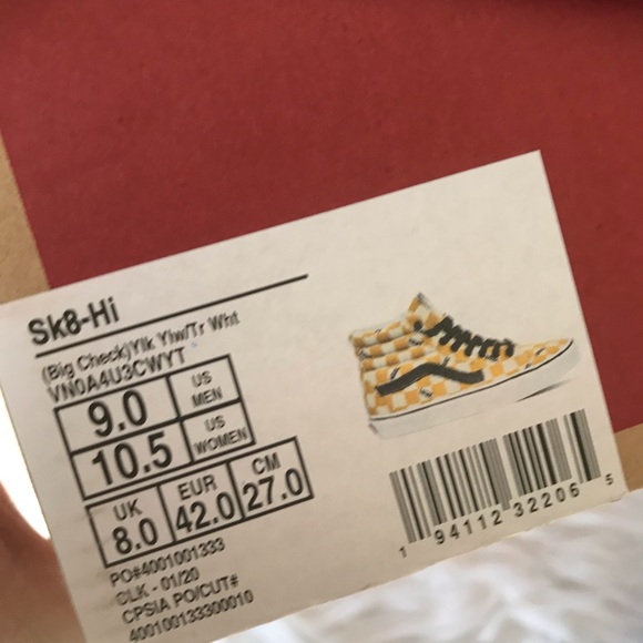 Last one✨BIG CHECK SK8-HI Vans shoes - Picture 6 of 9